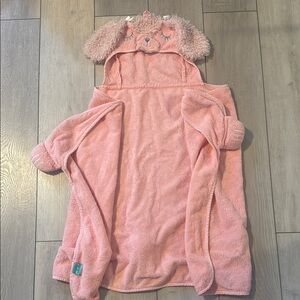 GUC Pillowfort Pink Hooded Poodle Towel